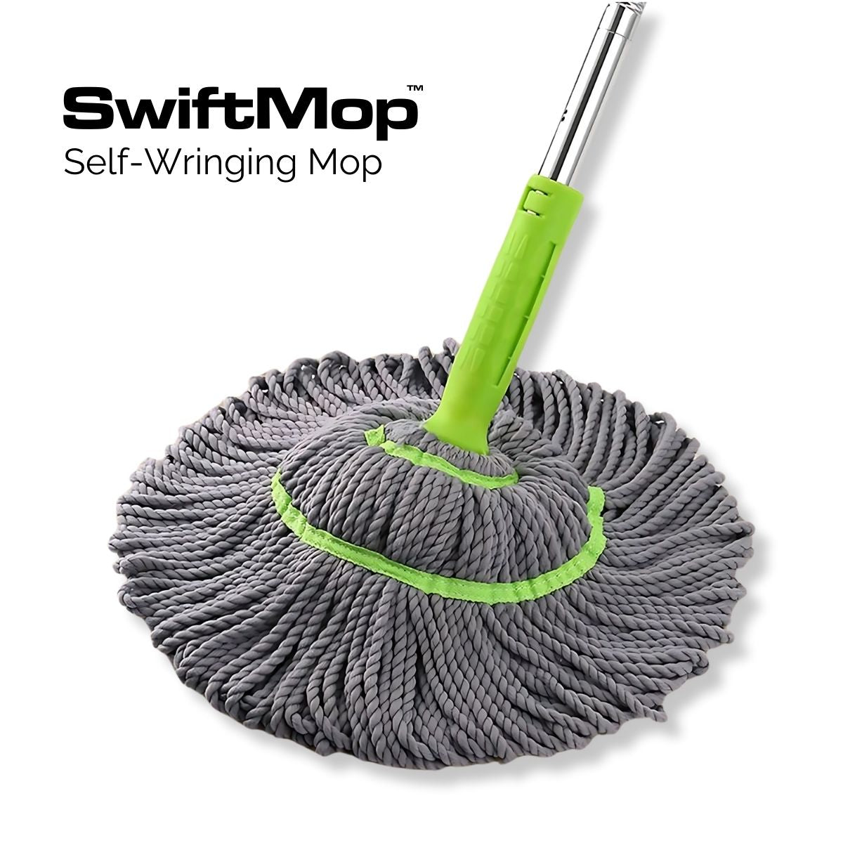 SwiftMop™ Self-Wringing Mop