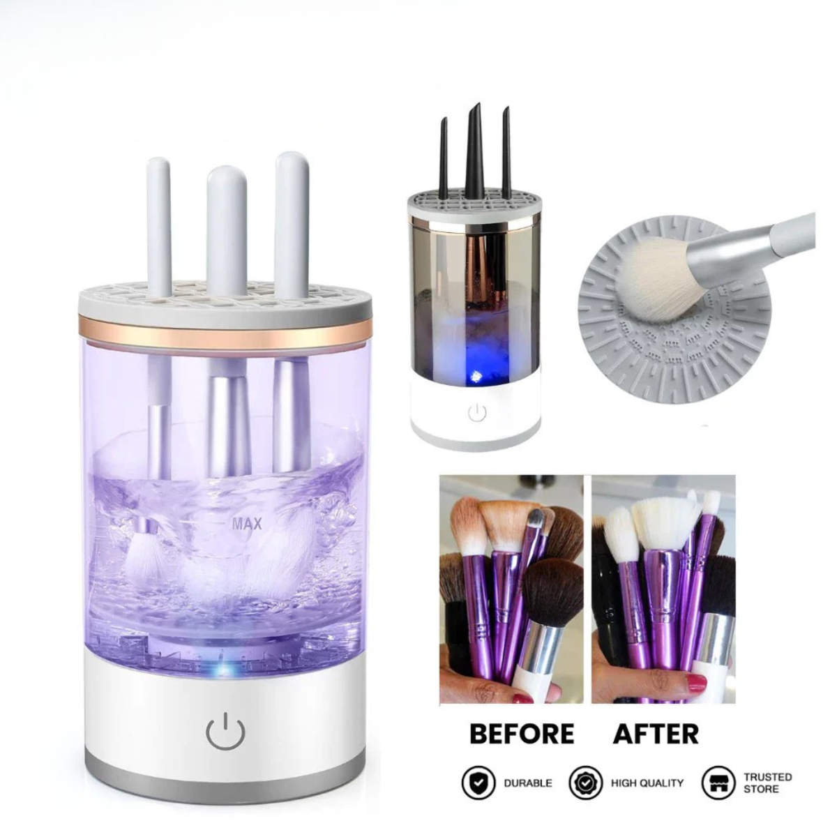 CleanseGlow™ Automatic Brush Cleaner