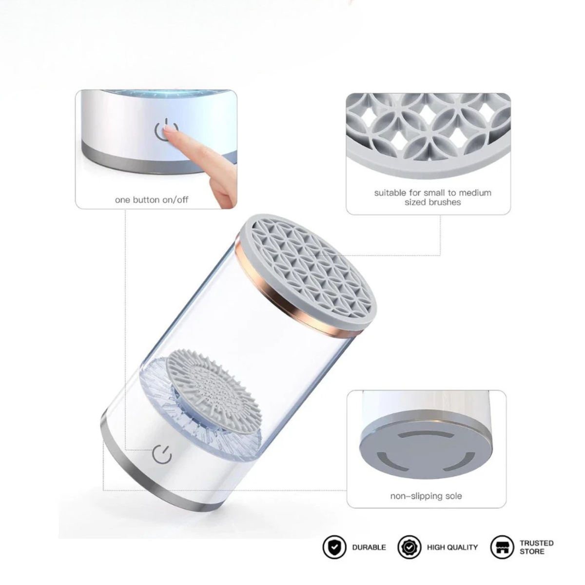 CleanseGlow™ Automatic Brush Cleaner