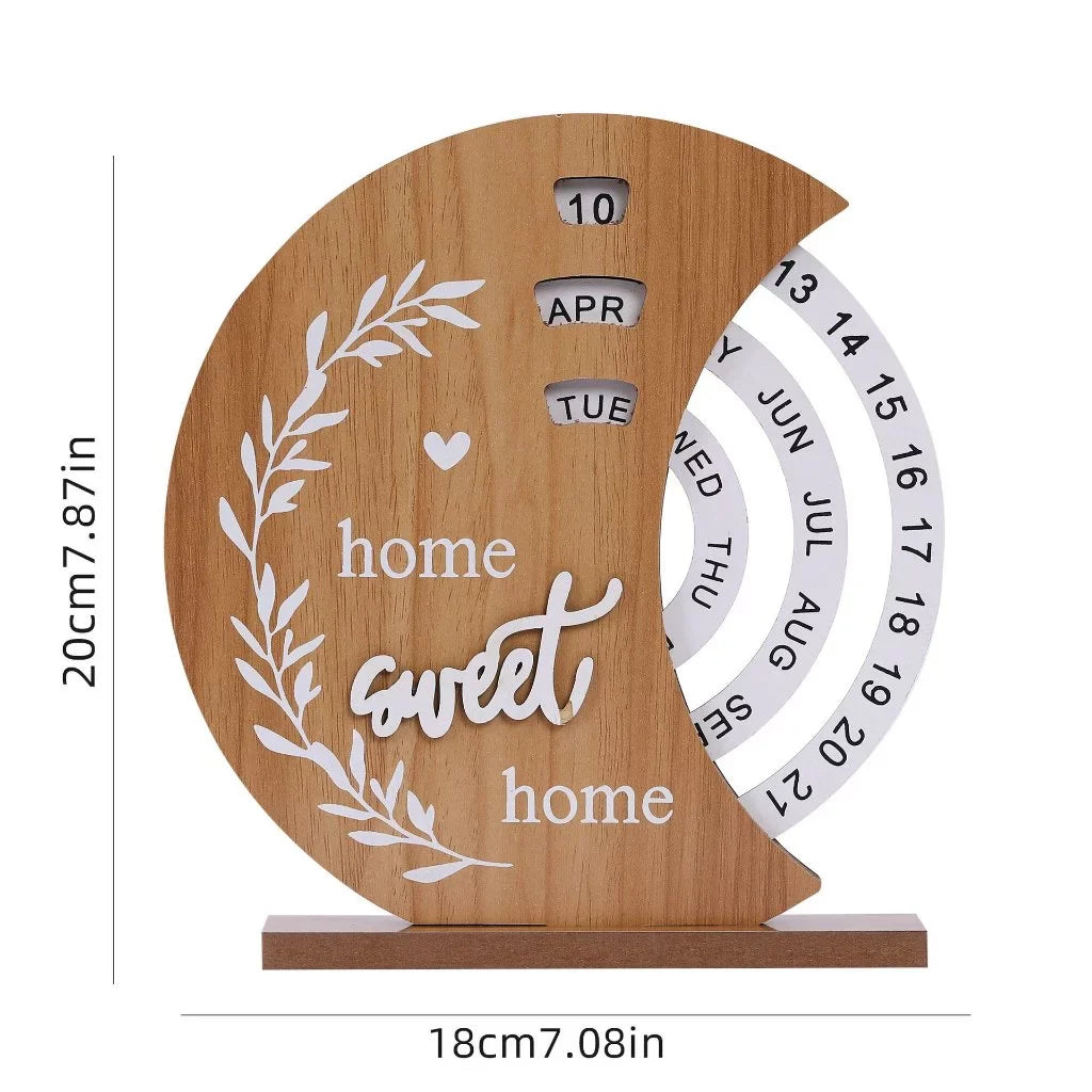 TimeCraft™ Wooden Rotating Clock