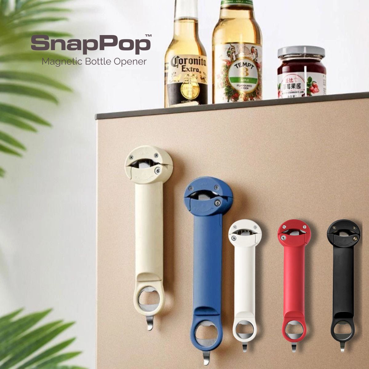 SnapPop™ Magnetic Bottle Opener