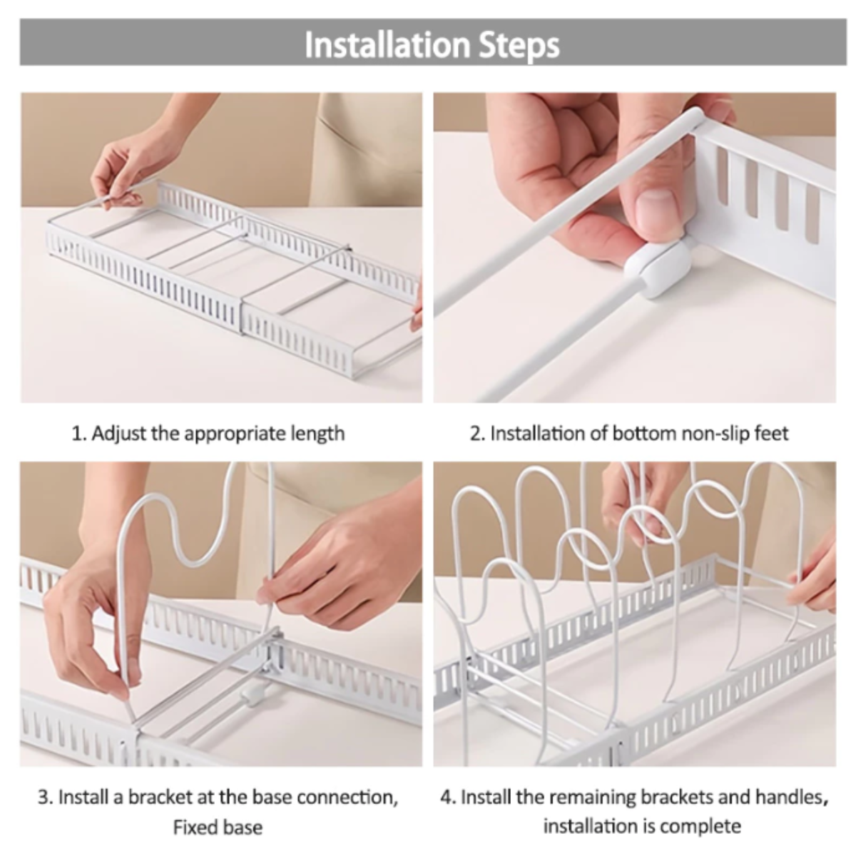 PotStore™ Adjustable Cookware Organizer