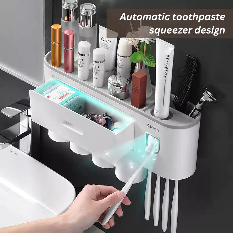 BrushOrg™ Magnetic Toothbrush Holder