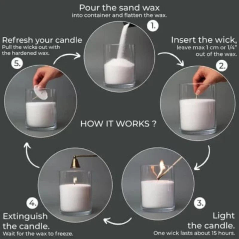 SandLight™ Sand Wax Candle