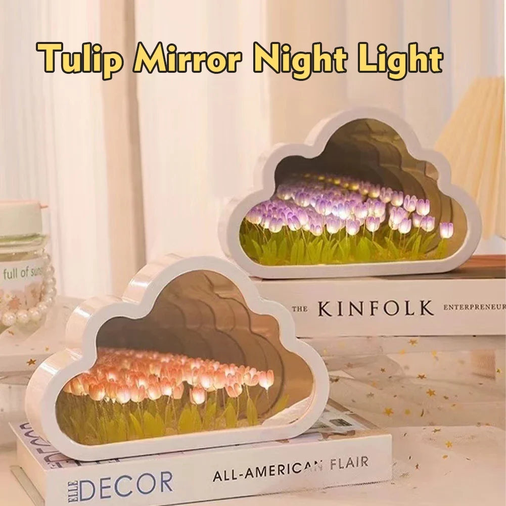 TulipGlow™ Cloud Mirror Lamp