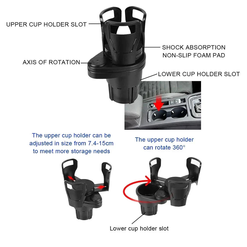 SipNGrab™ Multifunctional Car Cup Holder