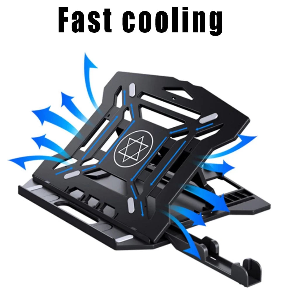 WorkEase™ Adjustable Laptop Riser with Phone Cradle