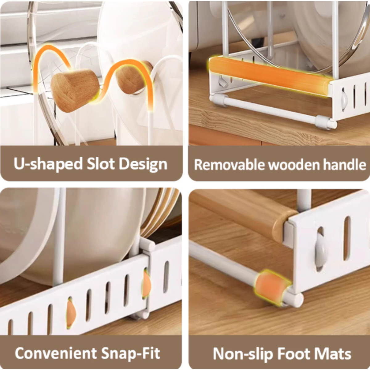 PotStore™ Adjustable Cookware Organizer