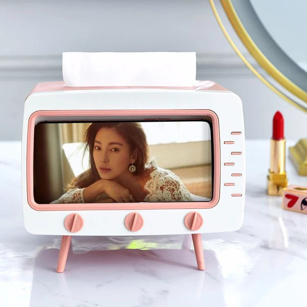 RetroView™ Tissue Storage with Phone Holder