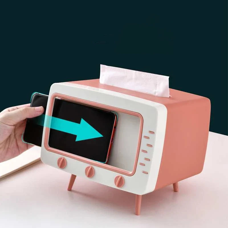 RetroView™ Tissue Storage with Phone Holder