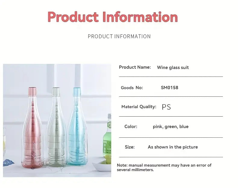 WineSet™ Reusable Champagne Glasses