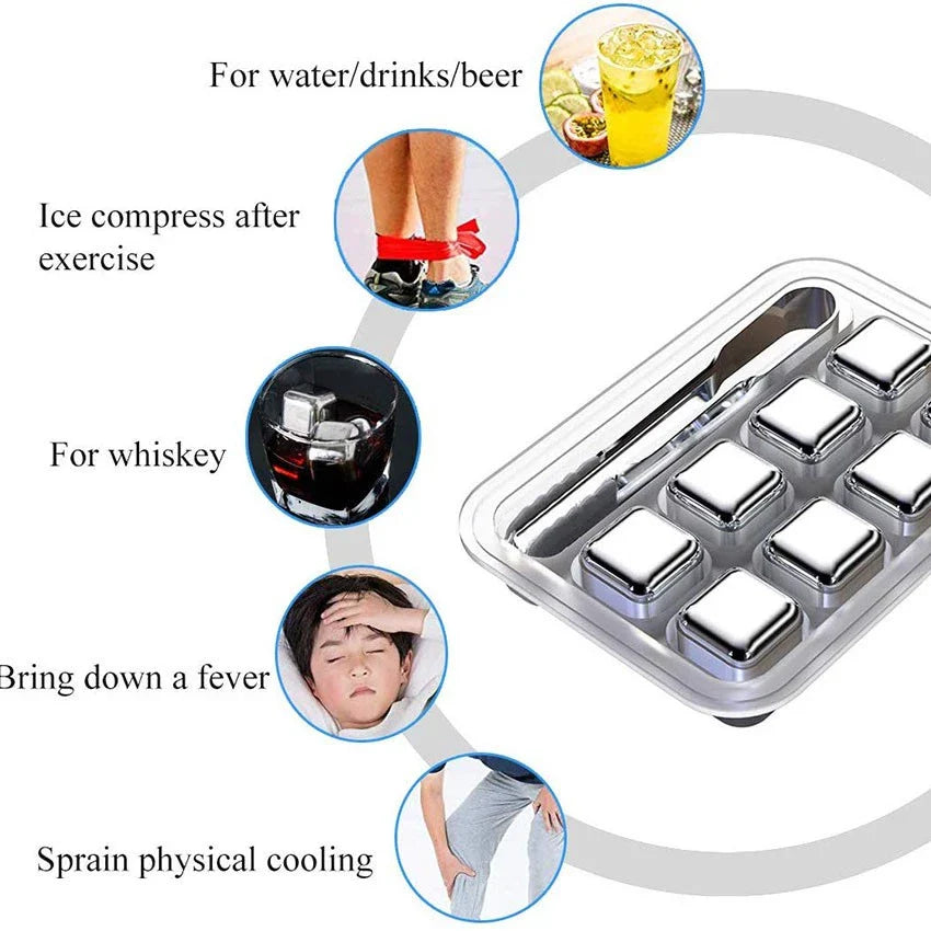 GlacierCubes™ Reusable Ice Cubes