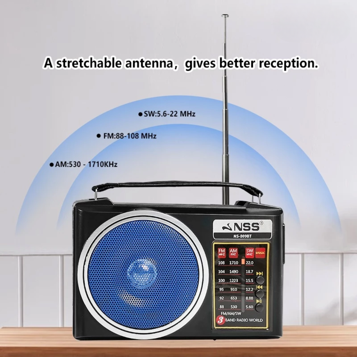 SolarBeat™ Solar-Powered Bluetooth Radio