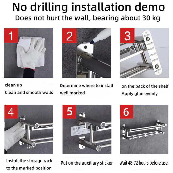 BathRack™ Bathroom Towel Rack