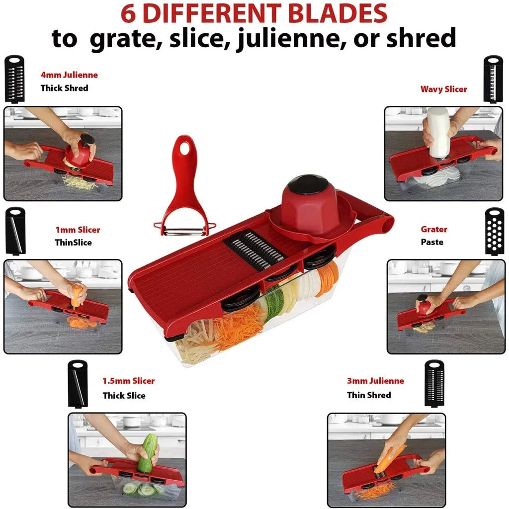 QuickChop™ Multi-Blade Mandoline Slicer